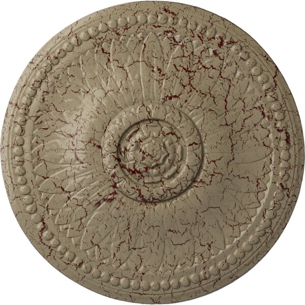 Ekena Millwork Bailey Ceiling Medallion (Fits Canopies up to 4"), 18 1/8"OD x 3/4"P, Gobi Desert Crackle CM19BIGDC - main